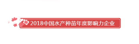 恭喜晨海水產(chǎn)榮獲：2018中國(guó)水產(chǎn)種苗年度影響力企業(yè)